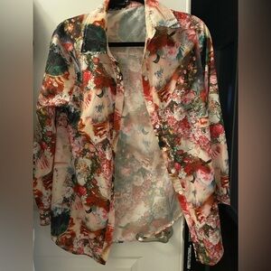 PrettyLittleThing Multicolor Floral Blouse